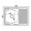  Мойка Mixline 528180 60х80 0,8 левый выпуск 3 1/2 18см с сифоном 