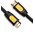  Кабель UGREEN HD101 10130 HDMI Male To Male Round Cable 3m Yellow/Black 