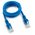  Патч-корд CABLEXPERT PP12-1M/B UTP5e, 1 м, литой, многожильный, биметалл CCA, 26AWG, PVC, синий 