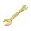  Ключ рожковый Сибртех 14309 14х17мм, желтый цинк 