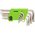  Набор ключей имбусовых Сибртех 12321 Tamper-Torx, 9шт, TT10-TТ50, 45x, закаленные, короткие, никель 