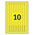  Пленка Avery Zweckform L4001-10 265x18мм 10шт на листе/198г/м2/10л./желтый/матовое самоклей. для лазерной печати 