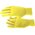  Перчатки Россия 67822 из синтетической нити, 13 класс, лимон, L 