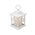  Декоративный фонарь NEON-NIGHT 513-043 со свечкой, 12х12х18см, белый со снежинкой, теплый 