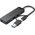  Концентратор Vention CHTBB OTG USB-C+USB 3.0/4xUSB 3.0 порта черный 0.15м 