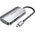  Хаб Vention TOJHB USB-C to HDMI/USB 3.0x3/SD/TF/PD Docking Station Gray 0.15M Aluminum Alloy Type 