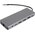  USB-концентратор Vcom CU4706 TypeC -- 2HDMI+DP 4K*60Hz+3USB3.0+TC+USB2.0+RJ45+SD+TF+PD+audio+TCадаптер 