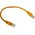  Патч-корд Cablexpert PP10-0.25M/Y желтый 
