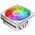  Кулер JONSBO HX6200D White низкопрофильный 63mm LGA1700/1200/115X/AM4 (18шт/кор, TDP 180W, PWM, 120mm Black Fan, 6 тепловых трубок, медная база, белый 