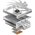  Кулер JONSBO HX6200D White низкопрофильный 63mm LGA1700/1200/115X/AM4 (18шт/кор, TDP 180W, PWM, 120mm Black Fan, 6 тепловых трубок, медная база, белый 