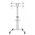  Подставка для телевизора Ultramounts UM307W белый 37"-86" макс.50кг напольный мобильный 