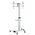  Подставка для телевизора Ultramounts UM307W белый 37"-86" макс.50кг напольный мобильный 