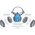  Полумаска изолирующая Unix 1100 (102-025-0005) 2 рост 