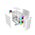 Корпус Powercase Mistral Micro D3W ARGB (CMMDW-A3), Tempered Glass, 2x 140mm ARGB PWM+1x 120mm ARGB PWM, белый, mATX 
