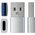  Адаптер Satechi ST-TAUCS USB Type-A to Type-C Adapter Silver 