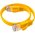  Патч-корд Greenconnect GCR Prof GCR-53034 плоский прямой 0.3m, UTP медь кат.6, желтый 
