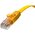  Патч-корд Greenconnect GCR Prof GCR-53034 плоский прямой 0.3m, UTP медь кат.6, желтый 