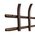  Вешалка SHEFFILTON SHT-WH8 коричневый муар/черный (965561) 