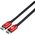  Кабель Atcom HDMI-HDMI (в пакете) VER 2.0 5m Red/Gold (AT5943) 