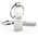 USB-флешка DM PD076-USB3.0 32Gb (USB3.0) металл, с кольцом 