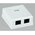  Розетка RJ-45+RJ-45 Generica CS2-1C5EU-22-G белый 