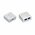  Розетка RJ-45+RJ-45 Generica CS2-1C5EU-22-G белый 