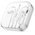  Наушники HOCO M1 Max crystal earphones with mic for Lightning (белый) 
