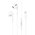  Наушники HOCO M1 Max crystal earphones with mic for Lightning (белый) 