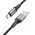  Дата-кабель HOCO X86 Spear silicone charging data cable Type-C 1м (черный) 