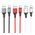  Дата-кабель HOCO X86 Spear silicone charging data cable Type-C 1м (черный) 