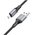  Дата-кабель HOCO X86 Micro Spear silicone charging data cable for micro 1 м (черный) 
