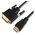  Кабель Cablexpert CC-HDMI-DVI-6 HDMI-DVI 19M/19M 1.8м single link черный 