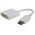  Переходник Cablexpert A-DPM-DVIF-002-W (10250) DisplayPort - DVI 20M/19F белый 