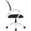  Кресло Easy Chair vb_echair-396w LT 1776392 сетка/ткань черный пластик белый 