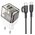  СЗУ BOROFONE BA80A Scenery PD20W+QC3.0 charger set Type-C to Type-C (EU) (прозрачно черный) 