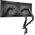  Кронштейн для мониторов Ultramounts UM 729 черный 17"-27" макс.7кг крепление к столешнице поворот и наклон 