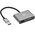  Кабель-переходник Vcom CU322M USB 3.0 (Am) - HDMI(f)+VGA(f) Aluminum Shell 