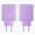  СЗУ Acefast A45 AF-A45-PA Sparkling series PD65W GaN 2*USB-C+USB-A charger EU Purple alfalfa 