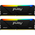  ОЗУ Kingston Fury Beast RGB (KF426C16BB2AK2/64) 64GB 2666MT/c DDR4 CL16 DIMM (Kit of 2) 