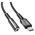  Кабель ACEFAST C1-07 USB-C to DC3.5 aluminum alloy headphones adapter cable Black 