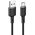  Кабель ACEFAST C2-04 USB-A to USB-C zinc alloy silicone charging data cable Black 