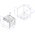  Встраиваемый духовой шкаф Weissgauff WGO 702 White Glass 