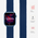  Плетеный нейлоновый ремешок LYAMBDA Steropa DSN-11-40-BL для Apple Watch 38/40mm Blue 