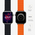  Силиконовый ремешок LYAMBDA Acrux DSJ-30-40-BO для Apple Watch 38/40/41mm Black/Orange 