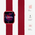  Плетеный нейлоновый ремешок LYAMBDA Steropa DSN-11-44-RD для Apple Watch 42/44mm Red 
