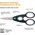  Ножницы кухонные Fiskars 1003034 220мм черный 