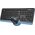  Комплект клавиатура и мышь A4Tech Fstyler FGS1035Q черный/синий USB беспроводная Multimedia 