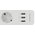  Удлинитель с USB зарядкой HARPER UCH-560 White 