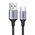  Кабель UGreen US288 (60126) USB-A 2.0 to USB-C Cable Nickel Plating Aluminum Braid 1 м черный 