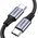  Кабель круглый UGreen US261 (50150) USB 2.0 C M/M Round Cable Nickel Plating Aluminum Shell 1 м серо-черный 